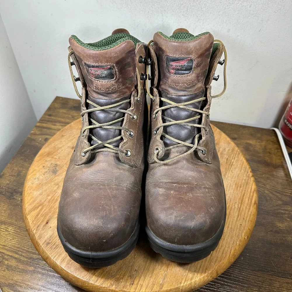 Red Wing Shoes 435 Mens 11.5 H Brown Leather Waterproof EH Boots ASTM F2892-18